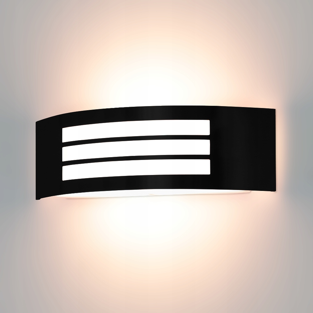 Záhradné nástenné svietidlo Kwazar Luminaire čierne E27 15 W